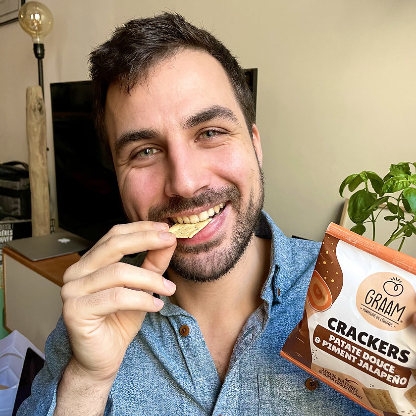 Crackers Patate douce & Piment jalapeño 10 x 30g