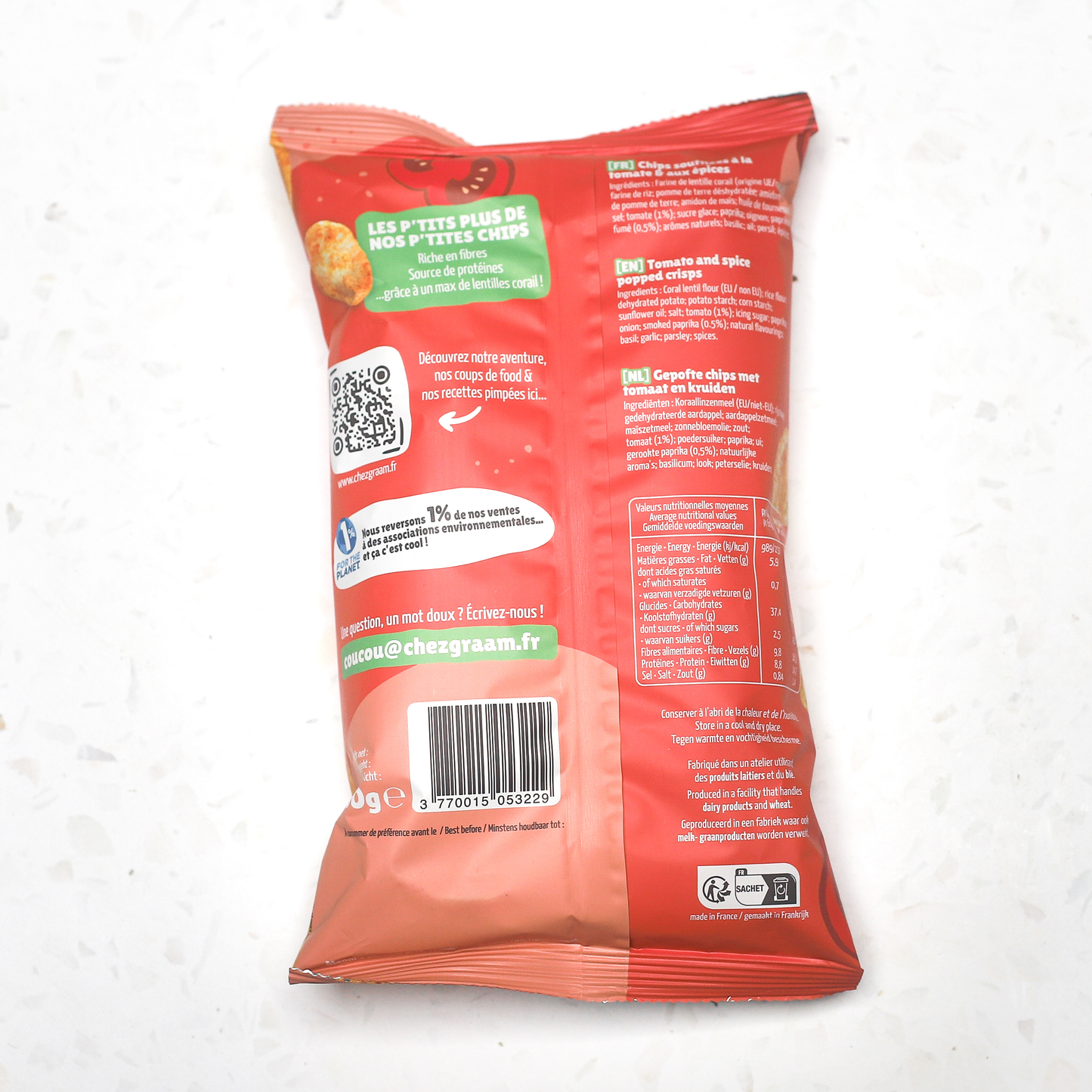Puffed Tomato & Smoked Paprika Chips 14 x 60g