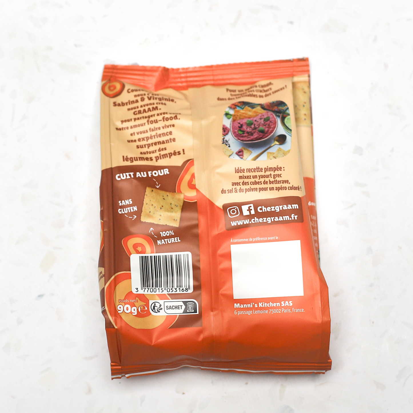 Sweet Potato & Jalapeno Pepper Crackers 6 x 90g