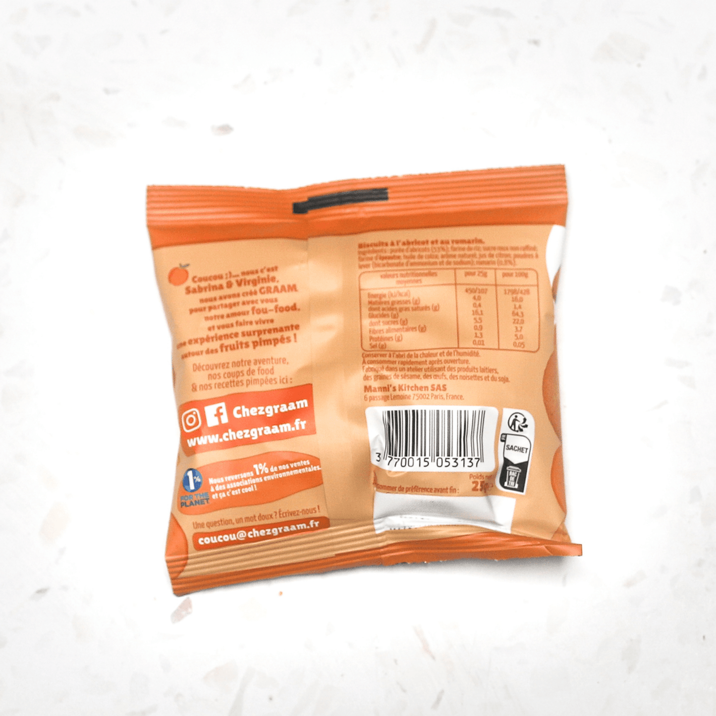 Croustillants Abricot & Romarin 10 x 25g