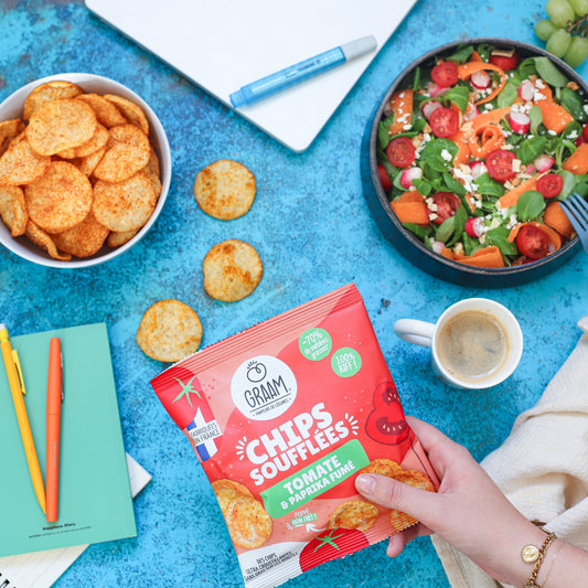 Chips soufflées Tomate & Paprika fumé 20 x 20g