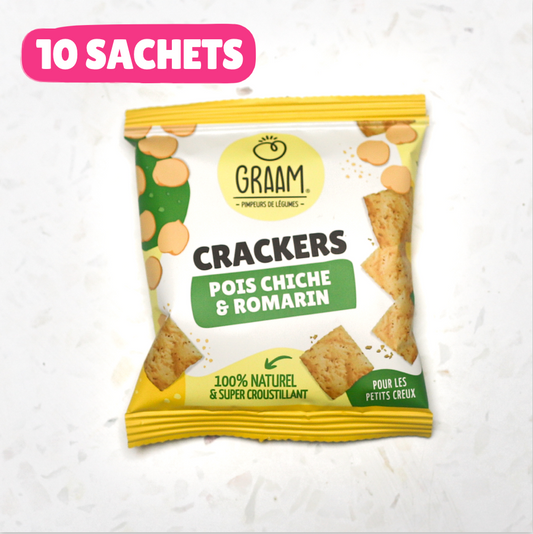 Chickpea &amp; Rosemary Crackers 10 x 30g