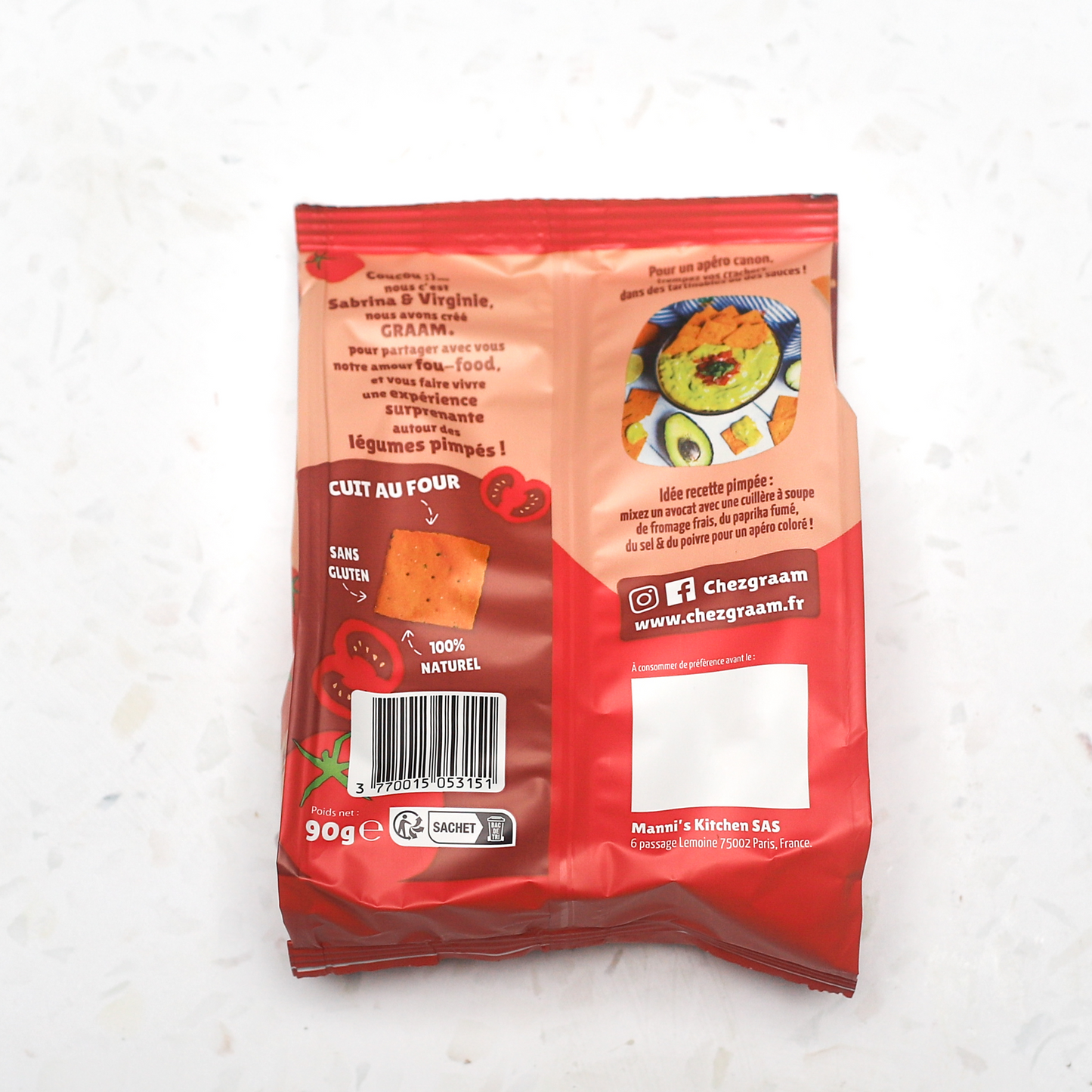 Crackers Tomate & Paprika fumé 6 x 90g