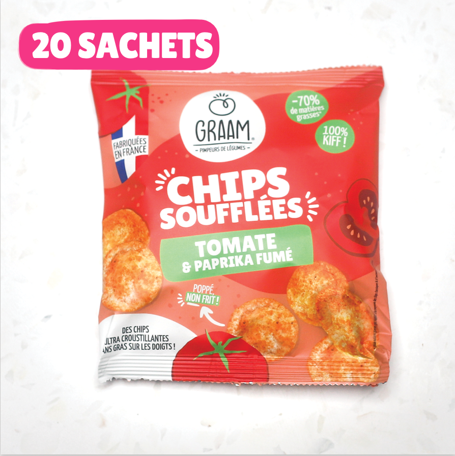 Puffed Tomato &amp; Smoked Paprika Chips 20 x 20g