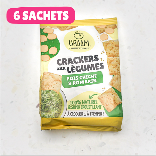 Chickpea &amp; Rosemary Crackers 6 x 85g