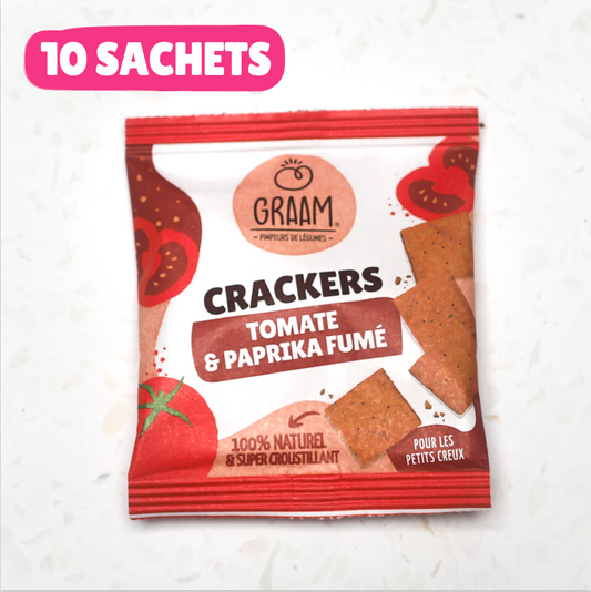 Tomato &amp; Smoked Paprika Crackers 10 x 30g