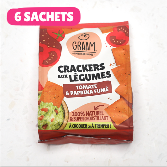 Tomato &amp; Smoked Paprika Crackers 6 x 90g