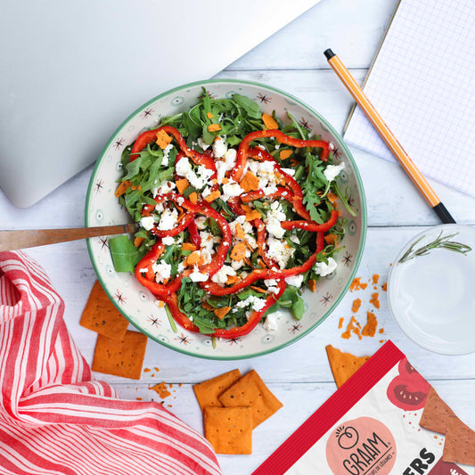Tomato &amp; Smoked Paprika Crackers 10 x 30g