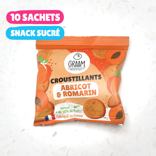 Apricot &amp; Rosemary Crisps 10 x 25g