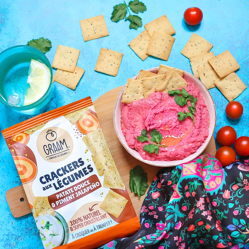 Sweet Potato &amp; Jalapeno Pepper Crackers 6 x 90g