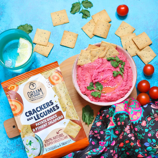 Sweet Potato &amp; Jalapeno Pepper Crackers 6 x 90g