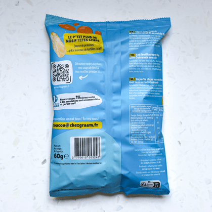 Chips soufflées Lentille corail & sel de Guérande 14x60g