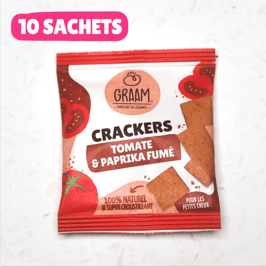 Crackers Tomate & Paprika fumé 10 x 30g